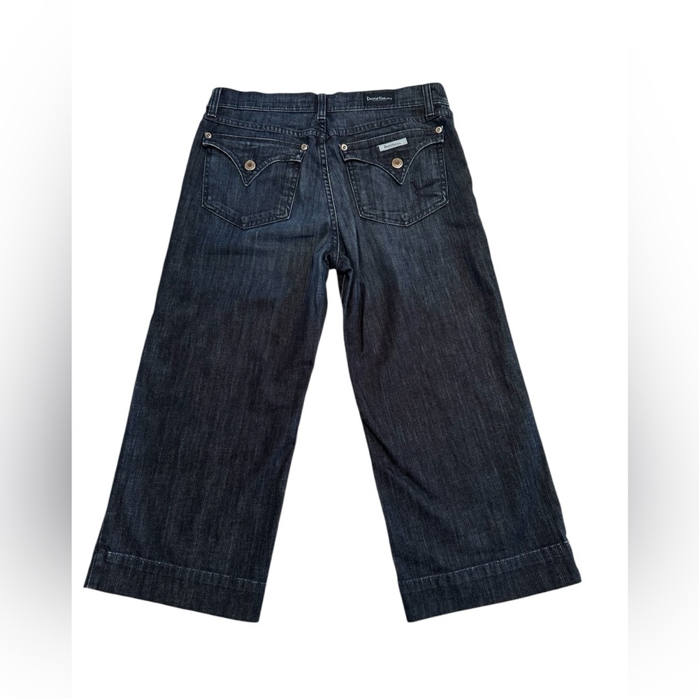 David Kahn Jeanswear Blue Denim CAPRI Jeans Womens Size 6 Zip Button - Picture 15 of 15
